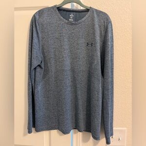 Under Armour Men's Heathered Gray Long Sleeve Tee